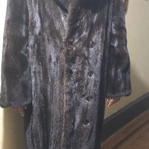 Men’s mink coat.